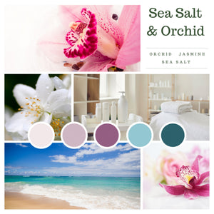 Luxurious Sea Salt and Orchid Scented Candle