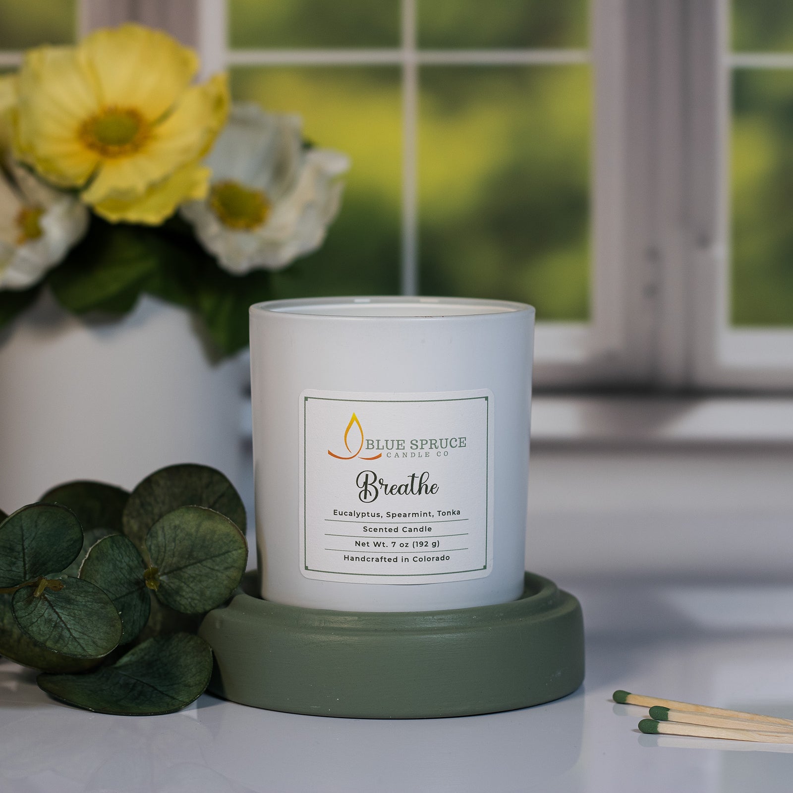 Breathe- Eucalyptus Mint Spa Scented Candle
