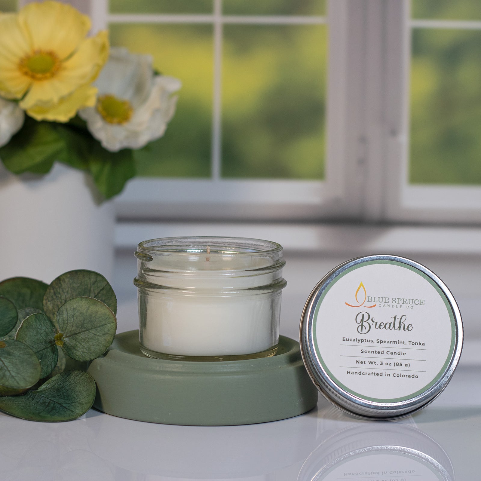 Breathe- Eucalyptus Mint Spa Scented Candle