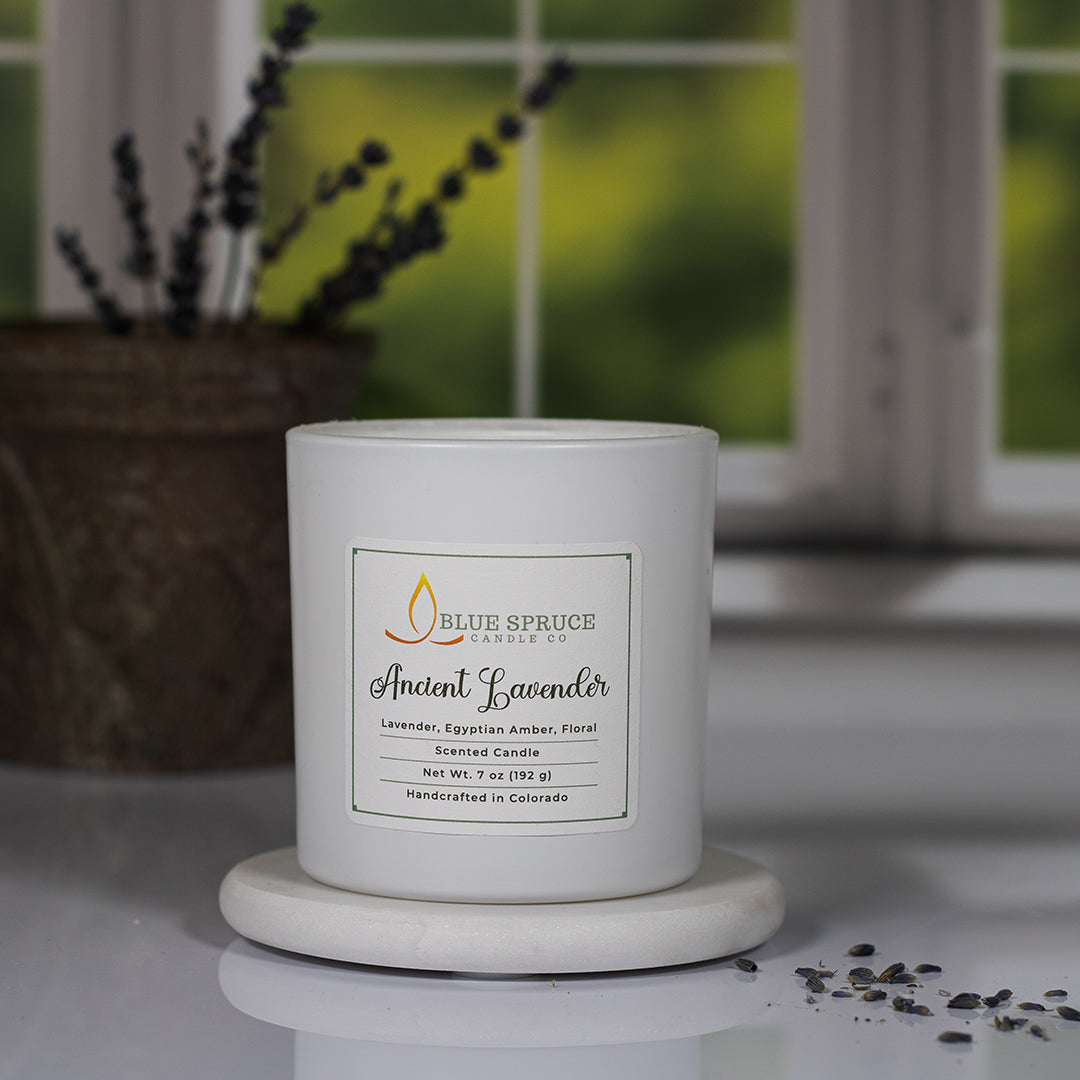 Lavender Soy Wax Blend Scented Candles, Aromatherapy Candle