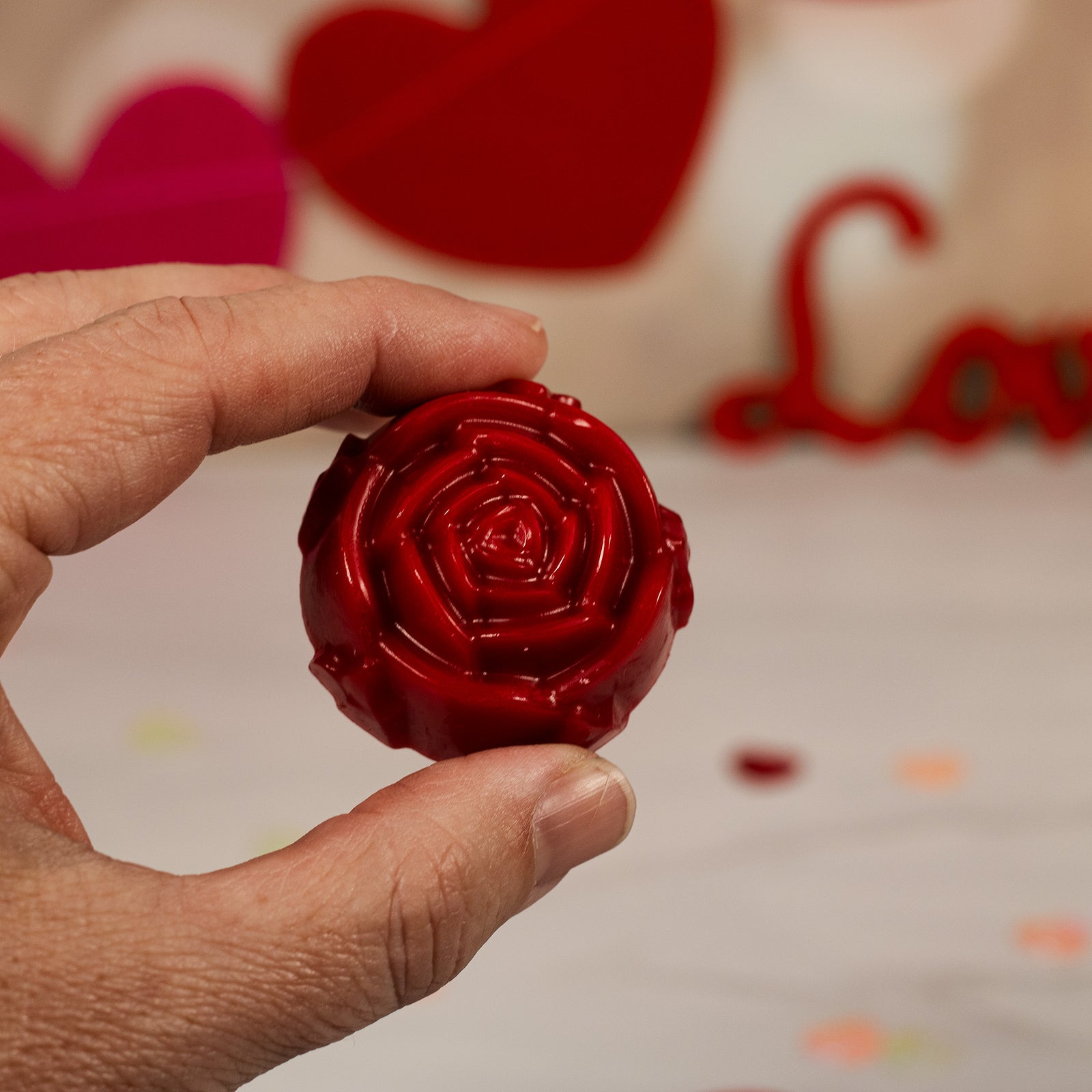 Rose Shaped Wax Melts infused with Rose Scent