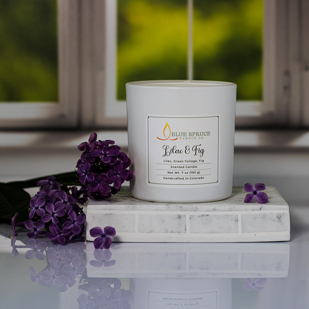 Lilac & Fig Floral Spring Scented Candle