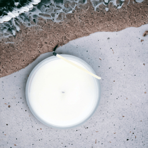 Luxurious Sea Salt and Orchid Scented Candle from Blue Spruce Candles